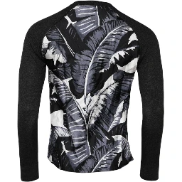 Black Printed Knitted Men Pullover Sweater