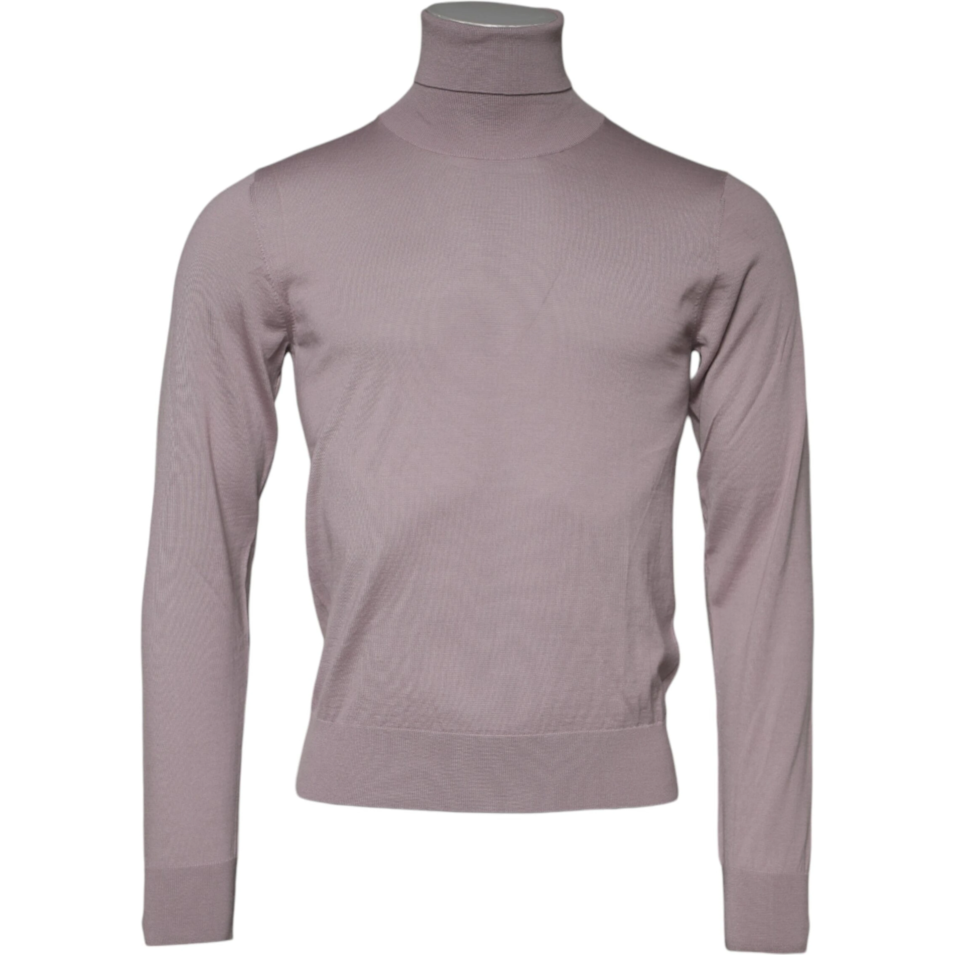 Brown Cashmere Knitted Men Pullover Sweater