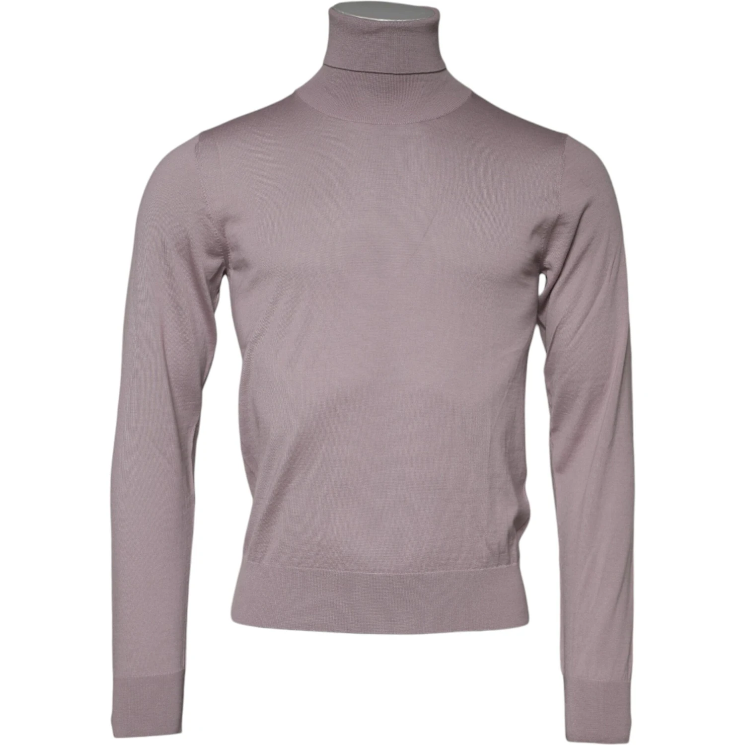 Brown Cashmere Knitted Men Pullover Sweater
