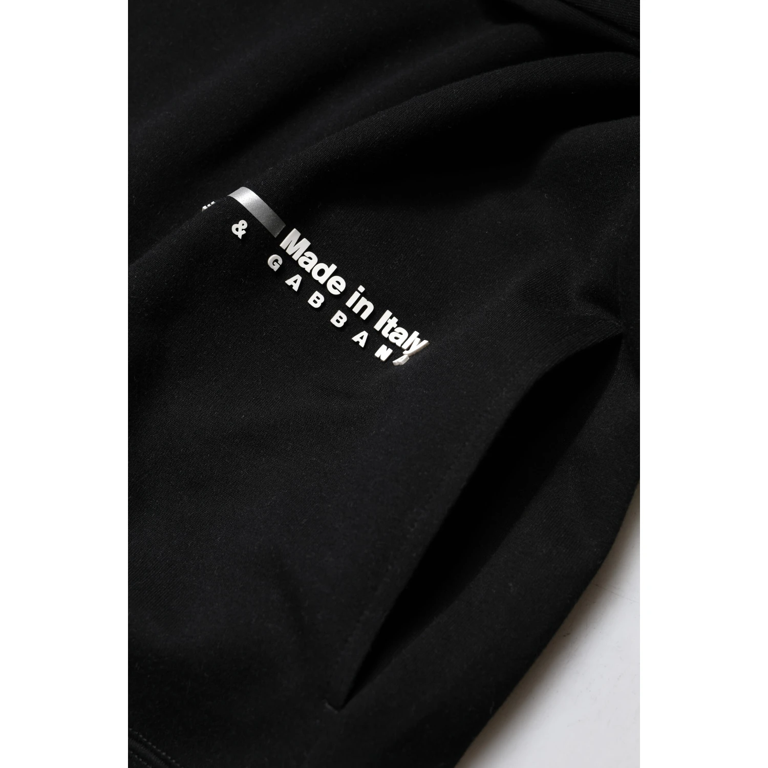 Black Cotton Logo Knitted Pullover Sweater