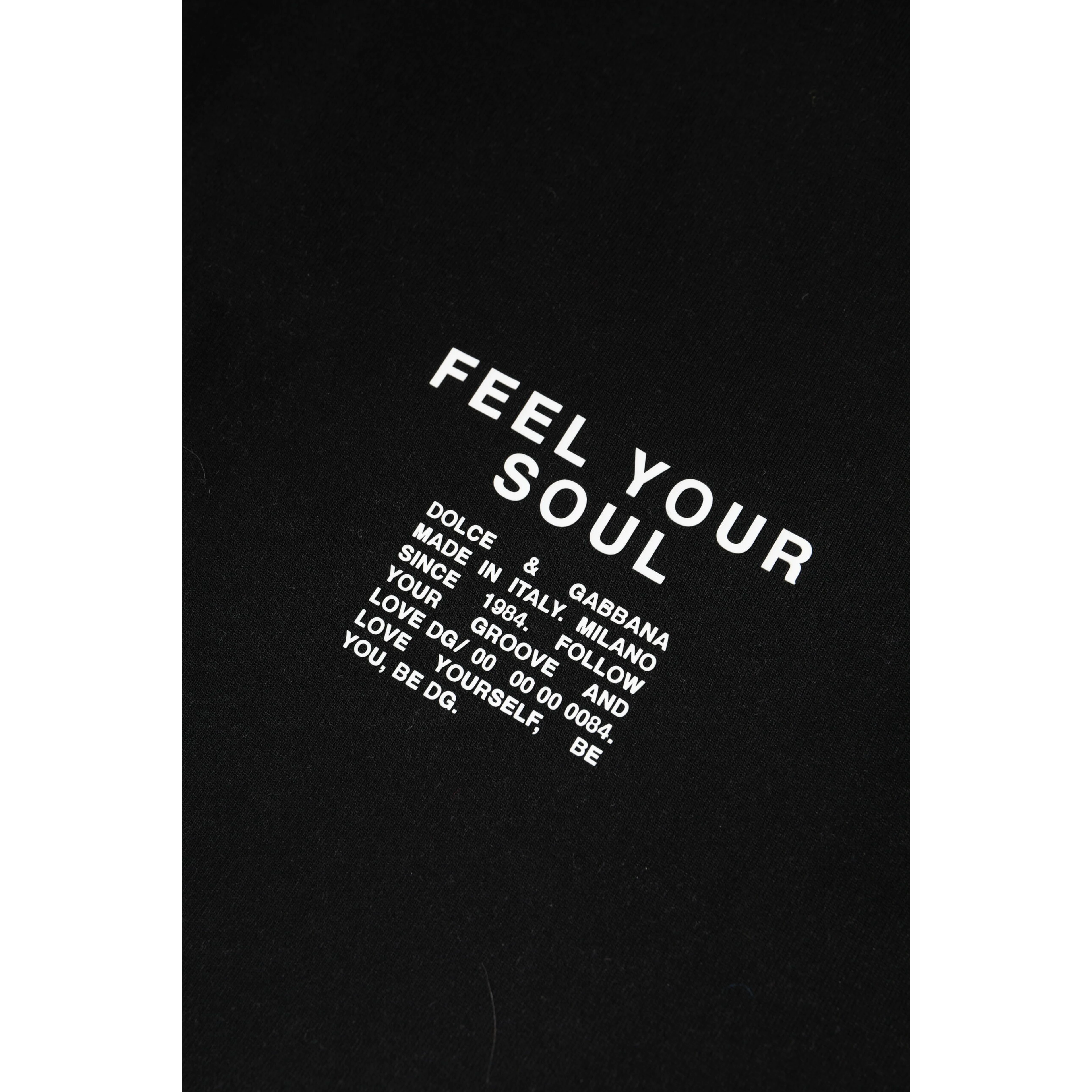 Black Cotton Logo Knitted Pullover Sweater