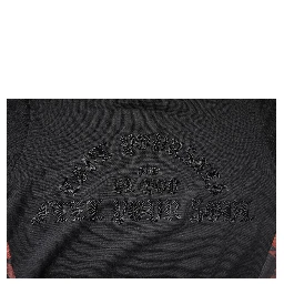 Black Embroidered Crew Neck Pullover Sweater