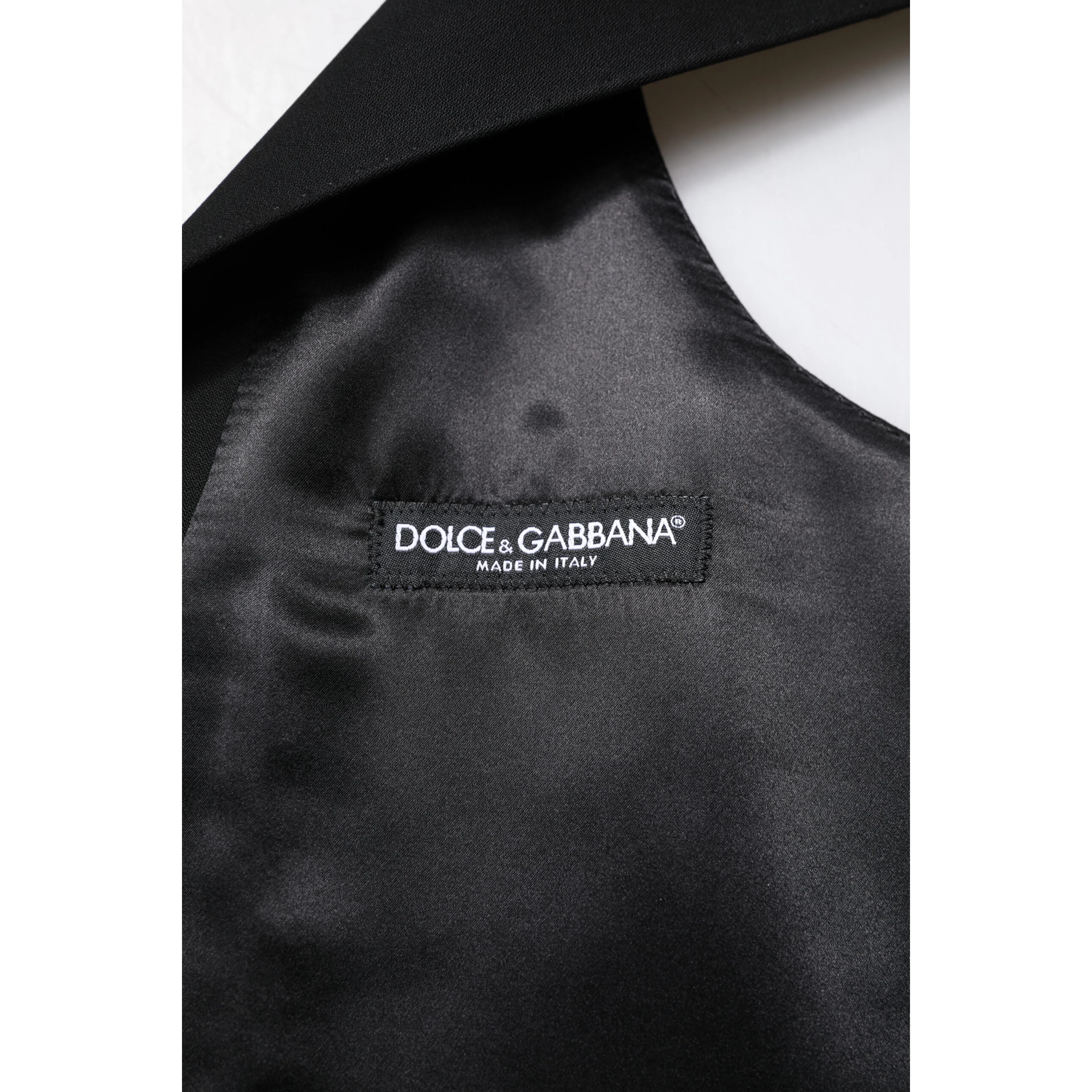 Black Wool Waistcoat Dress Formal Vest