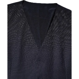 Black Wool Waistcoat Dress Formal Vest