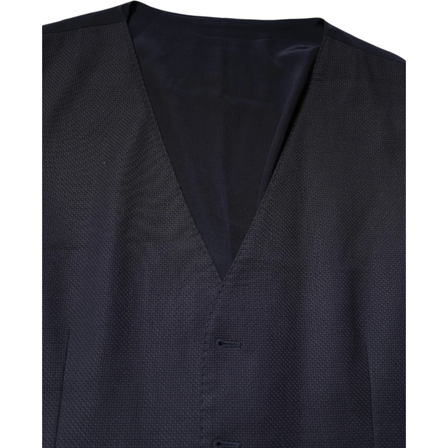 Black Wool Waistcoat Dress Formal Vest