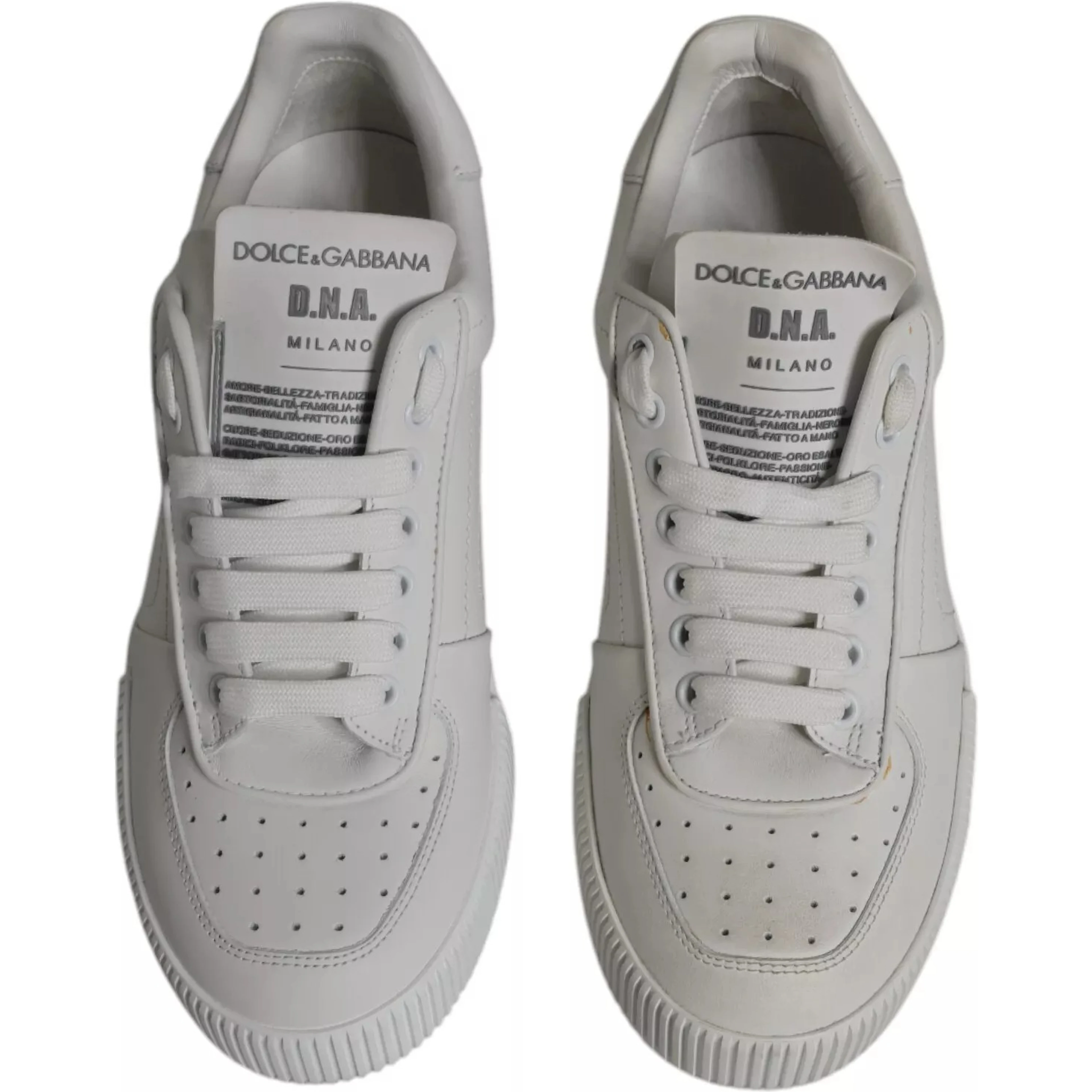 White Miami Leather Low Top Sneakers Shoes
