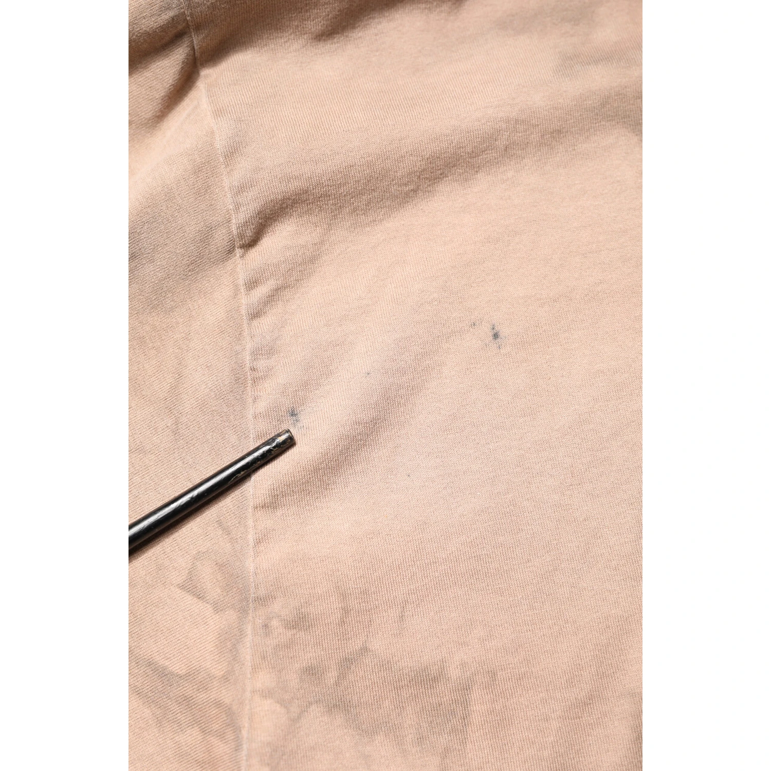 Beige Tie Dye Logo Print Cropped T-shirt