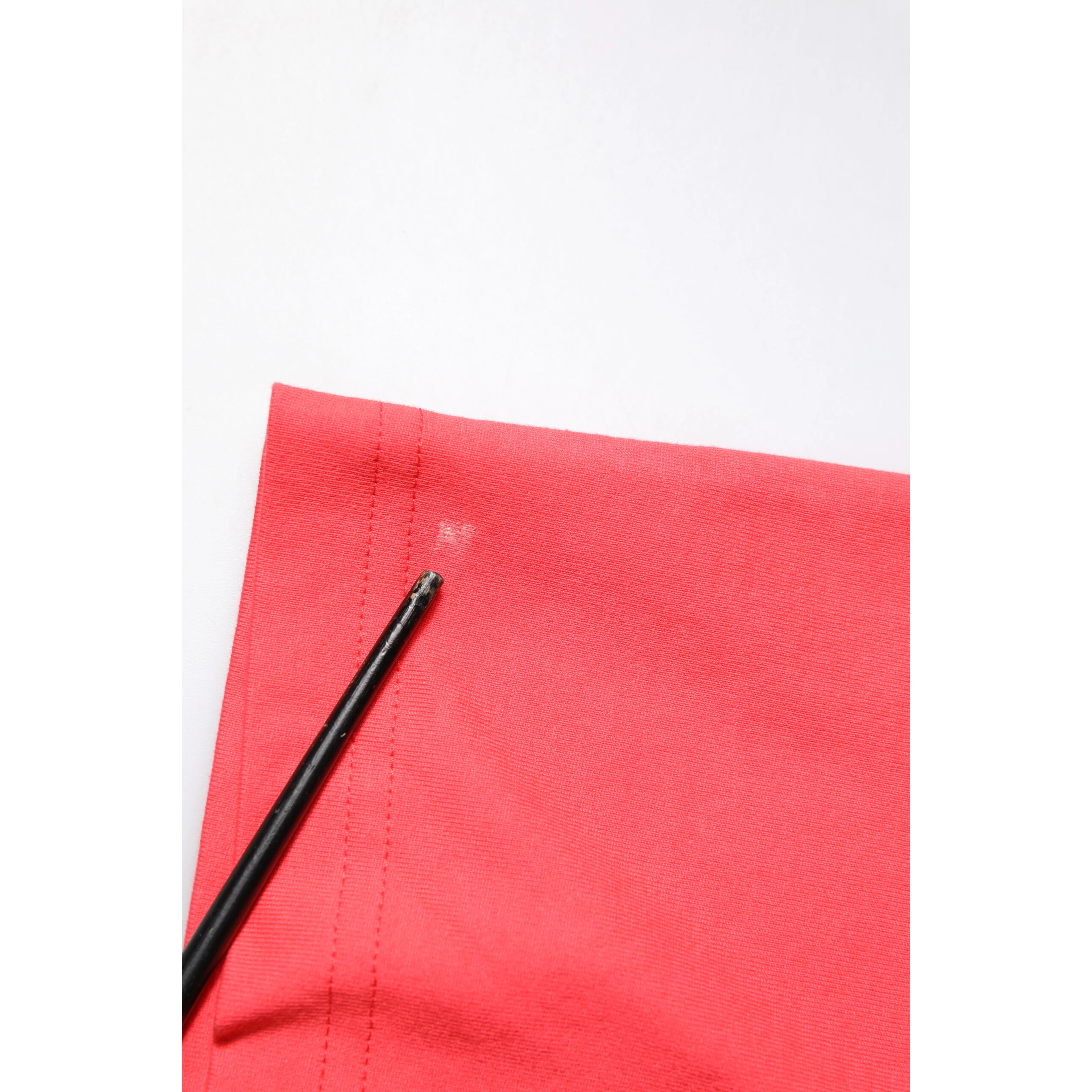 Red Cotton Lettering Print Crew Neck T-shirt