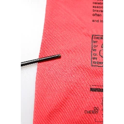 Red Cotton Lettering Print Crew Neck T-shirt