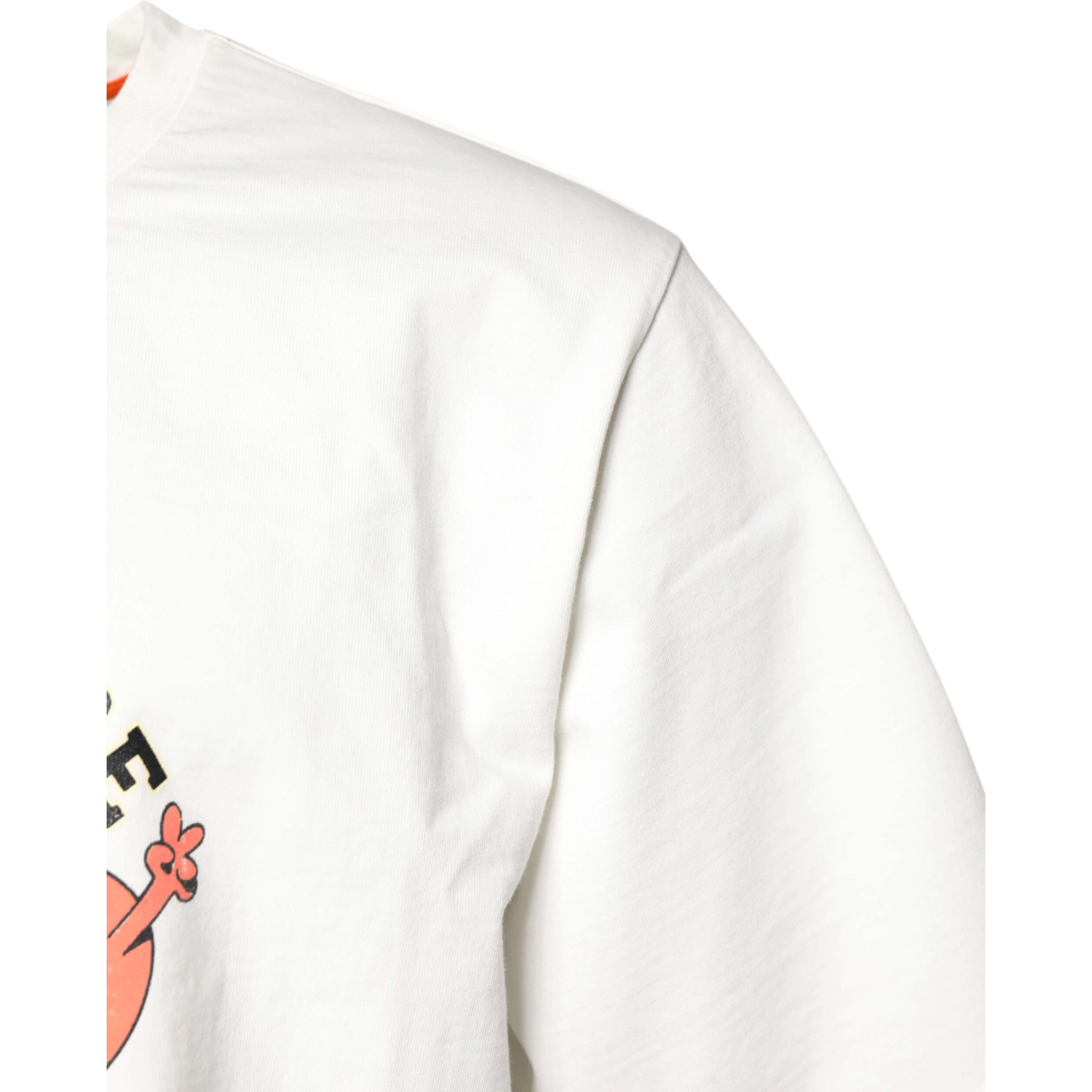 White LOVE & PEACE Print Crew Neck T-shirt