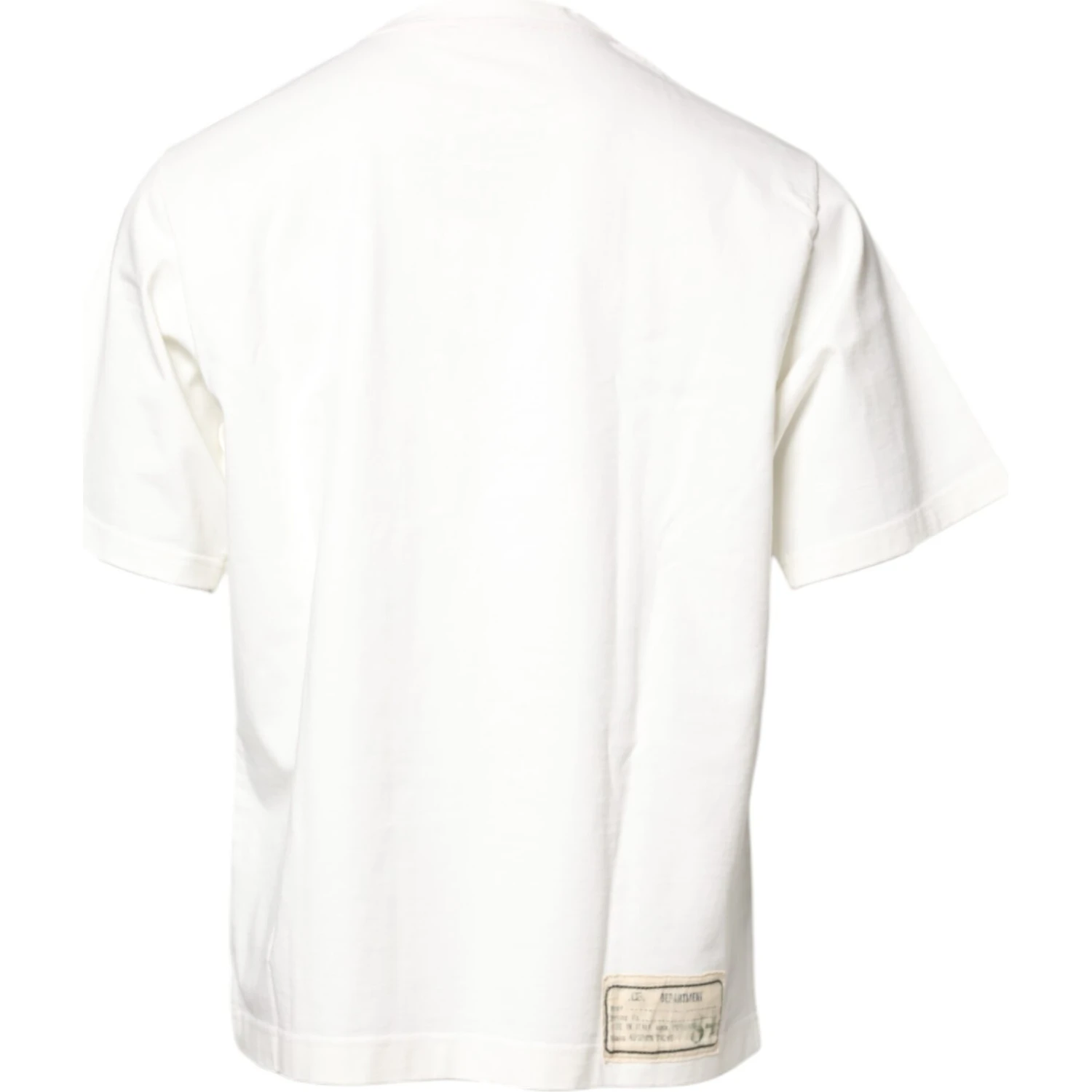 White LOVE & PEACE Print Crew Neck T-shirt