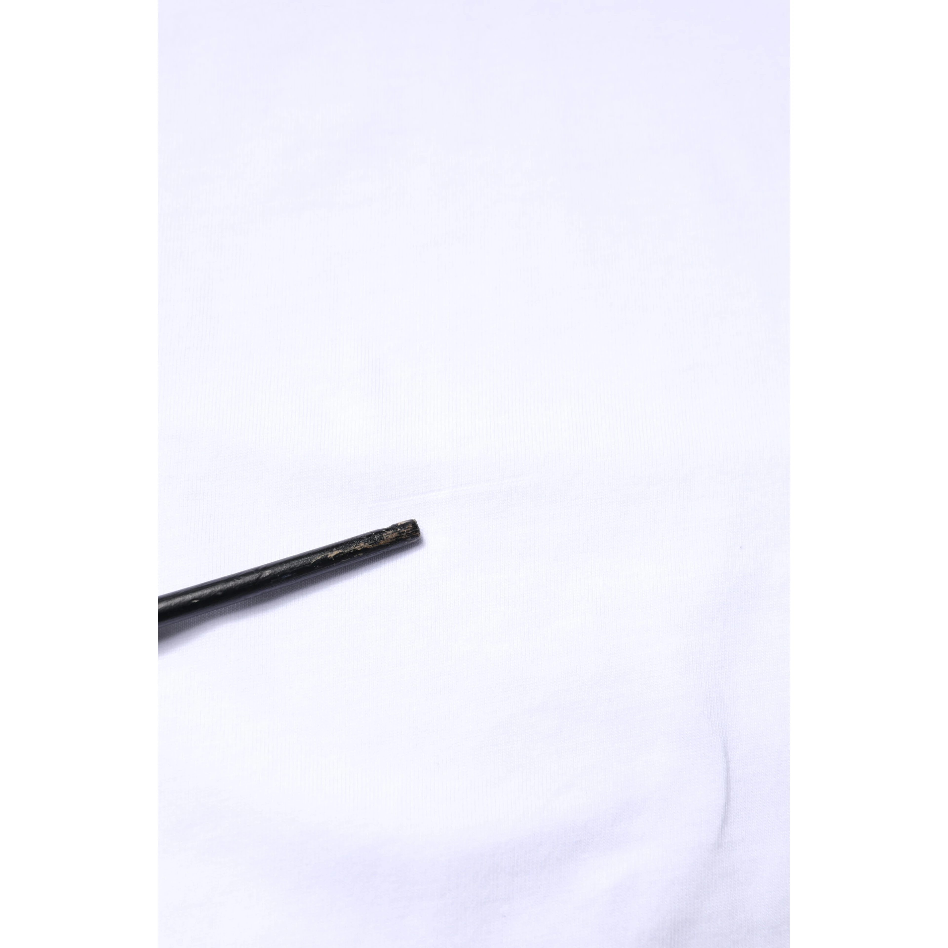White Cotton Logo Patch Crew Neck T-shirt