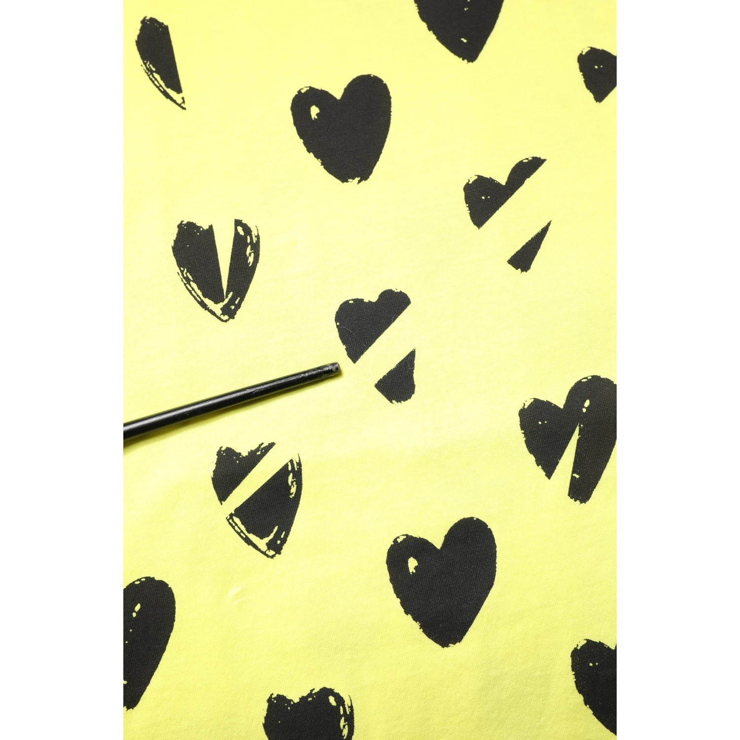 Yellow Cotton Sleeveless DG Heart T-shirt