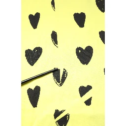 Yellow Cotton Sleeveless DG Heart T-shirt