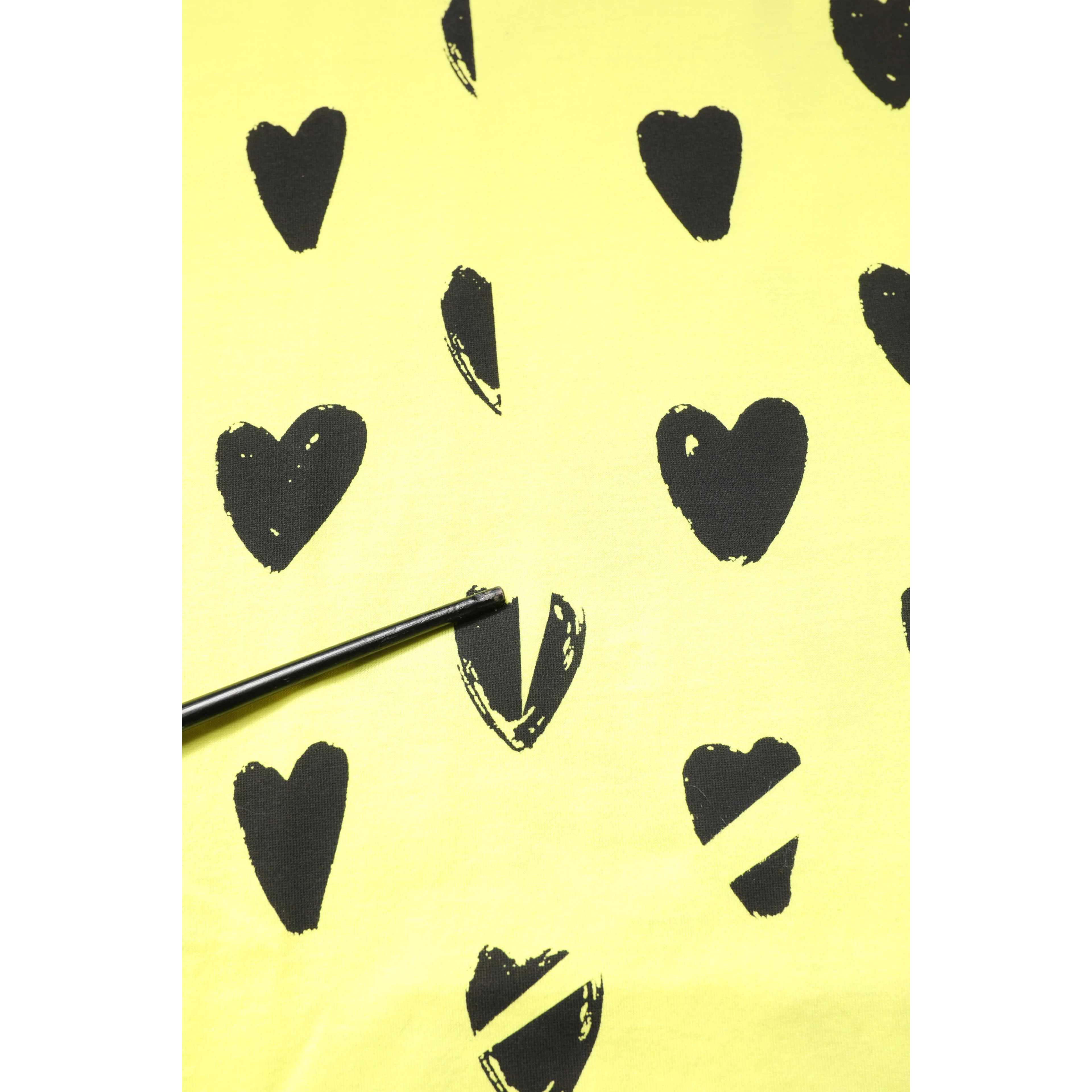 Yellow Cotton Sleeveless DG Heart T-shirt