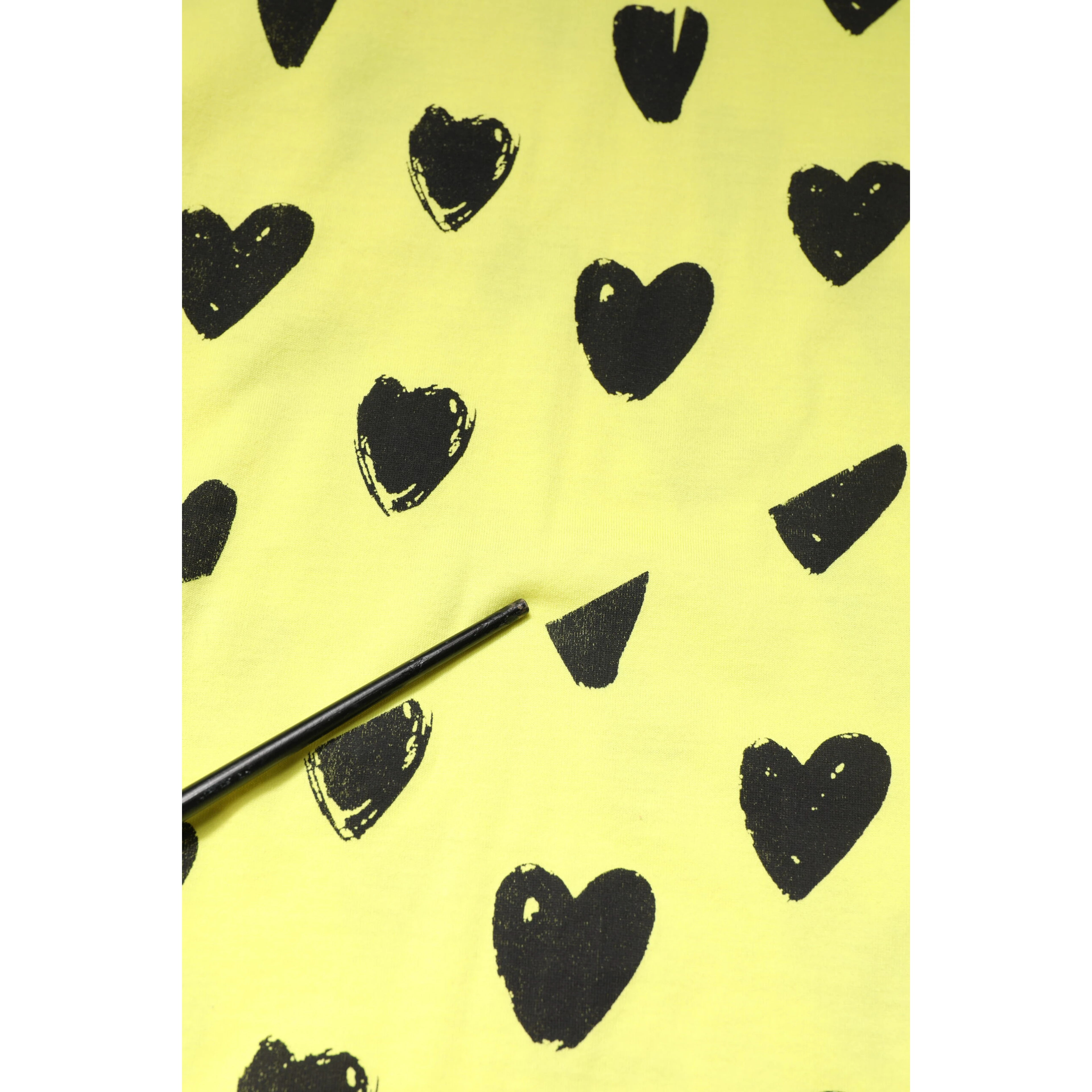 Yellow Cotton Sleeveless DG Heart T-shirt