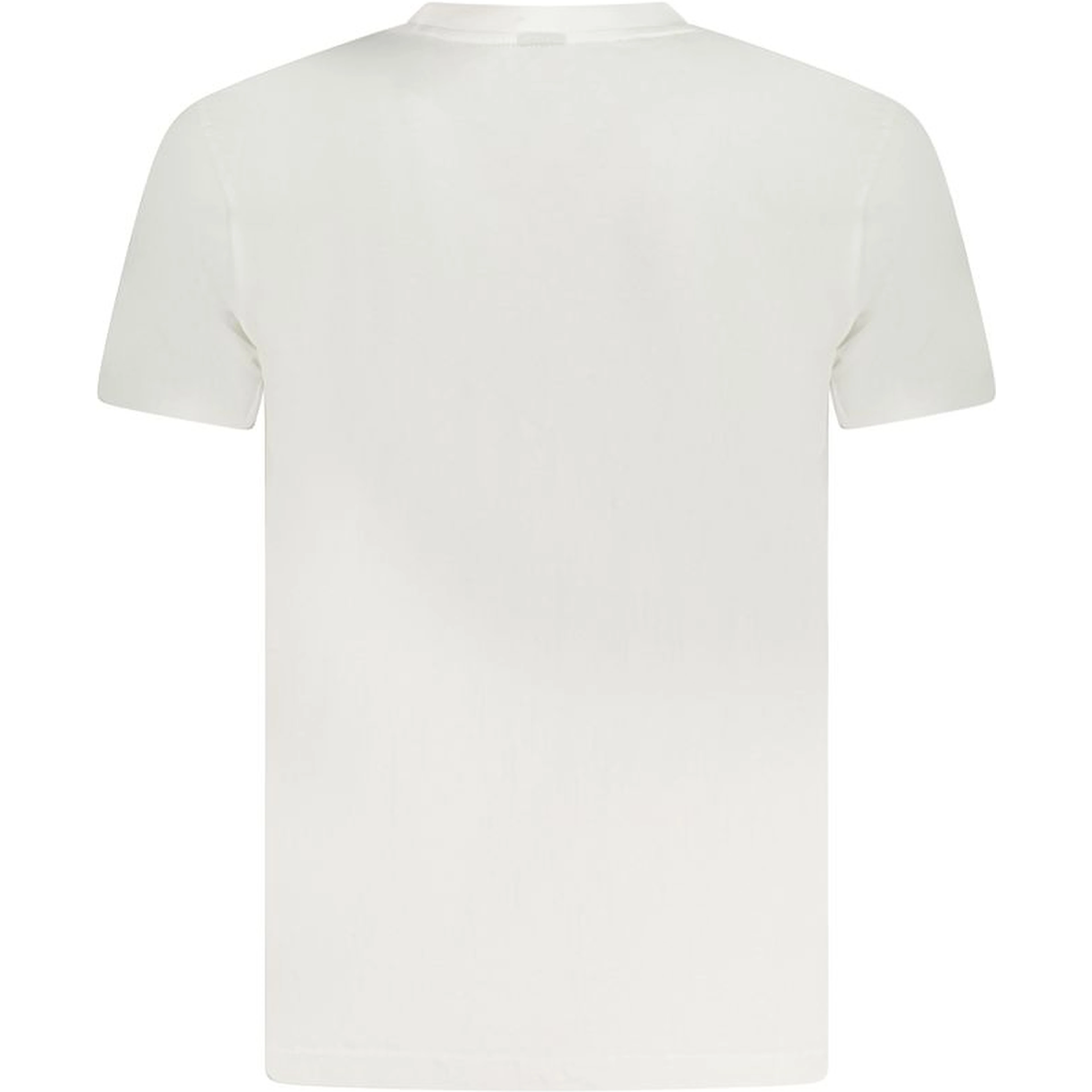 White Cotton Men T-Shirt