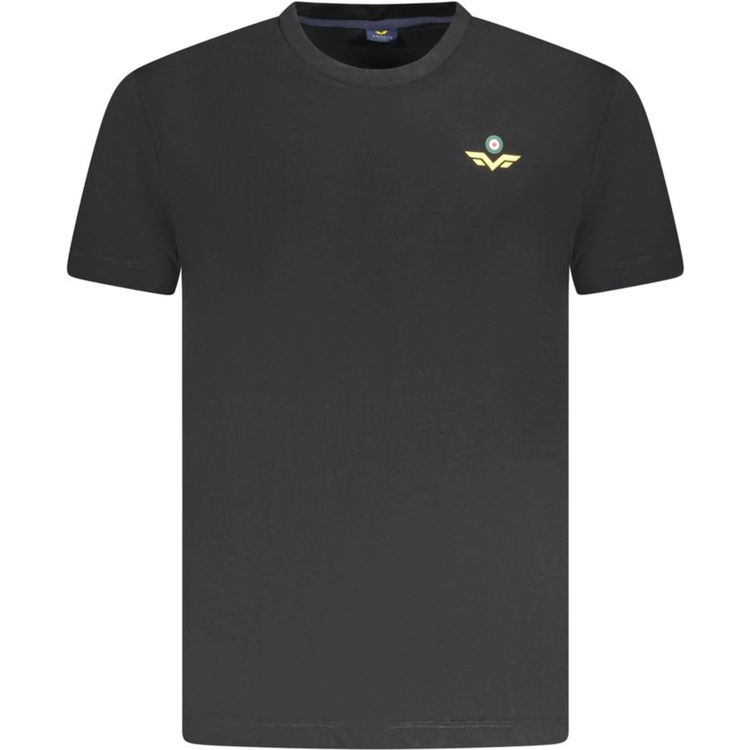 Black Cotton Men T-Shirt