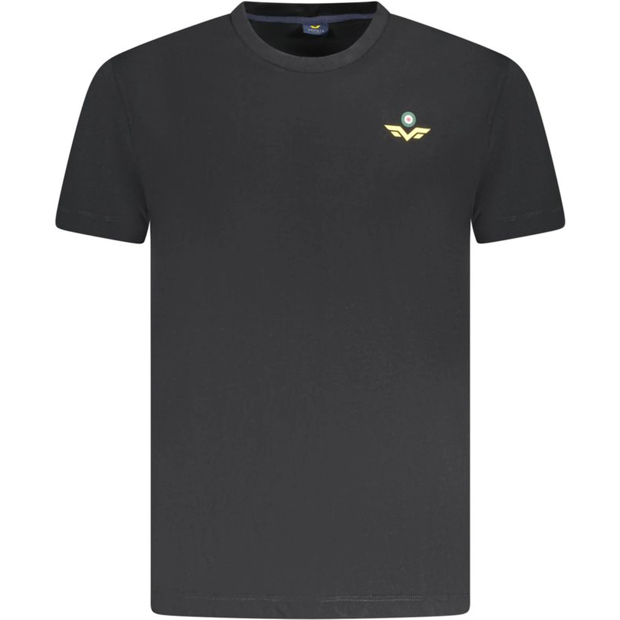 Black Cotton Men T-Shirt