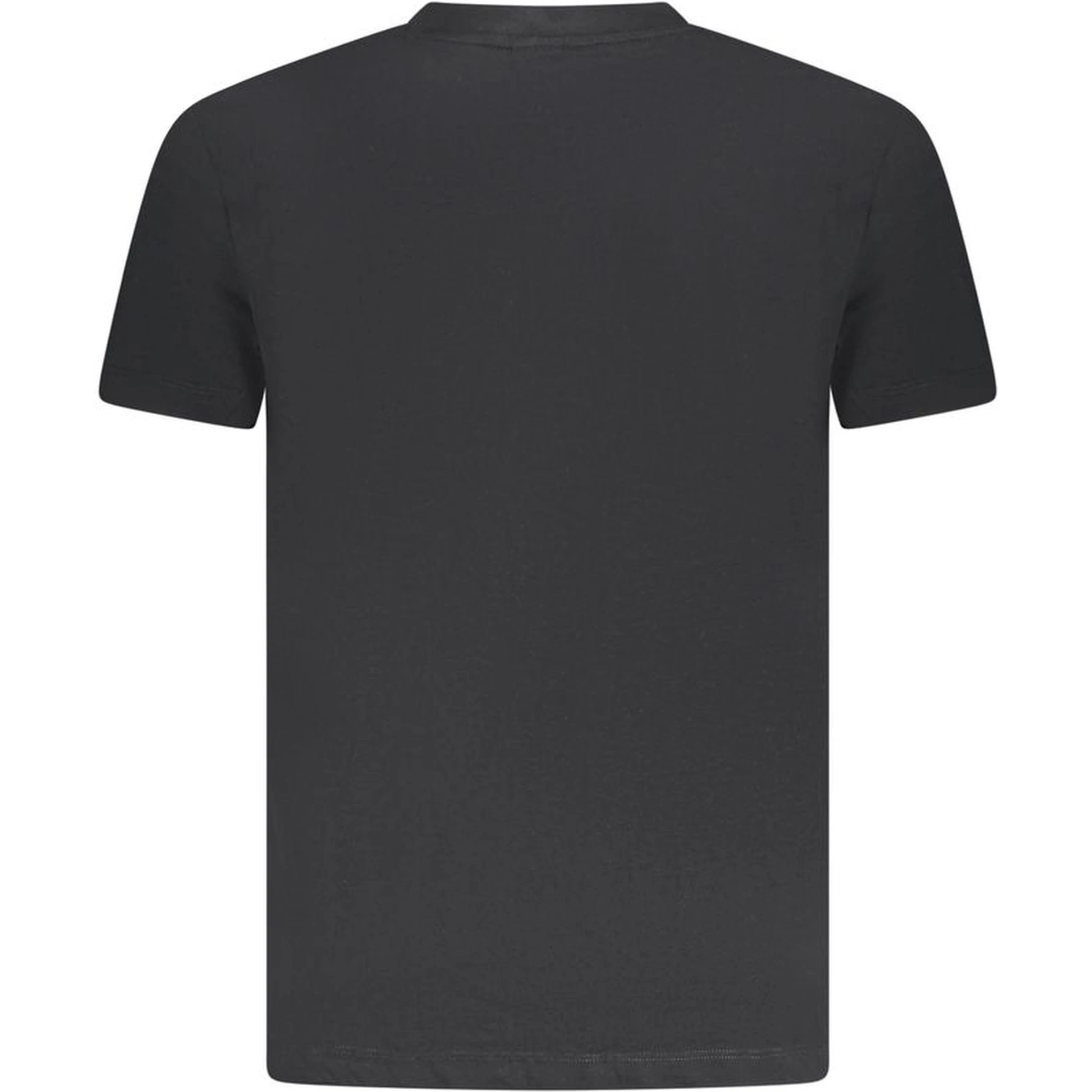Black Cotton Men T-Shirt