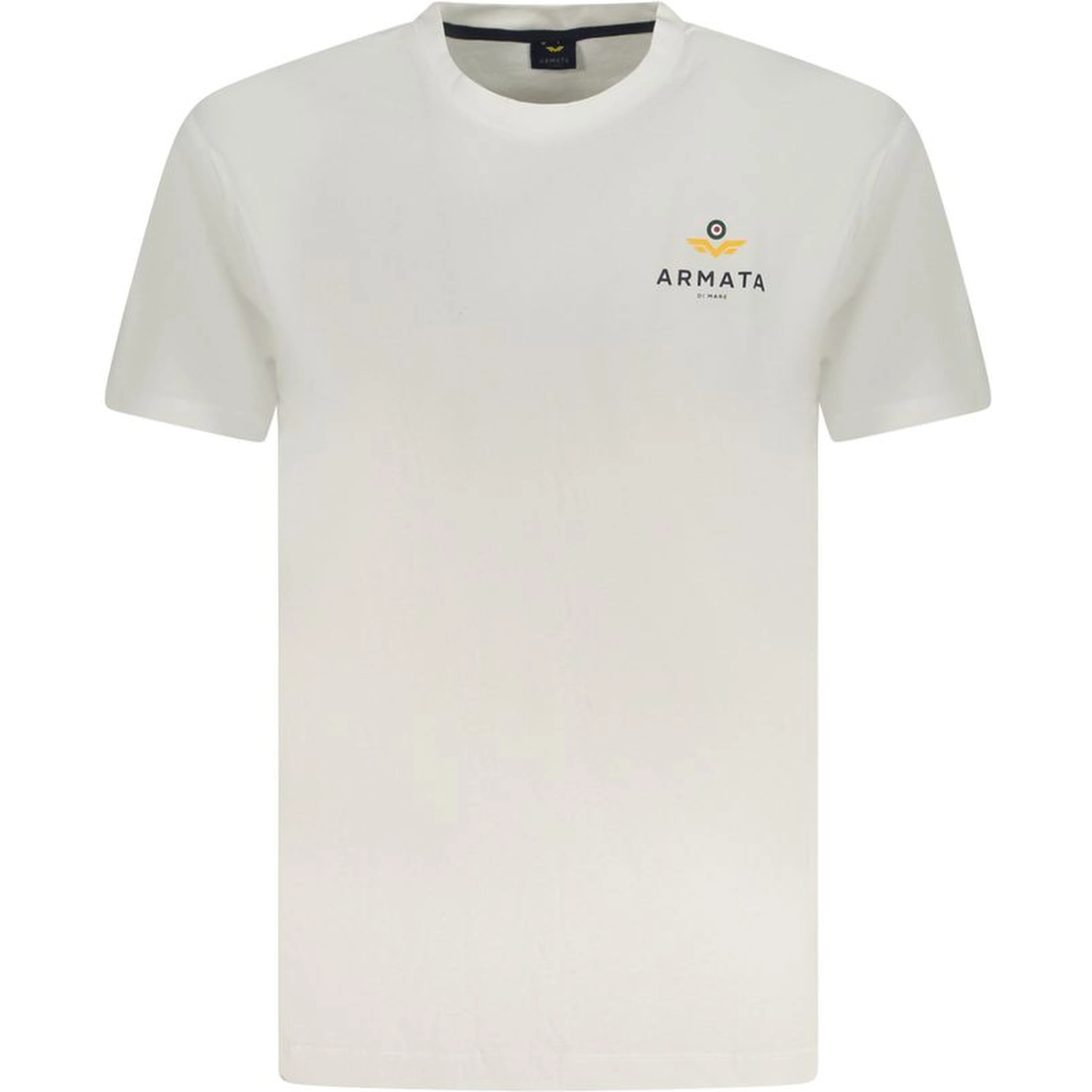 White Cotton Men T-Shirt