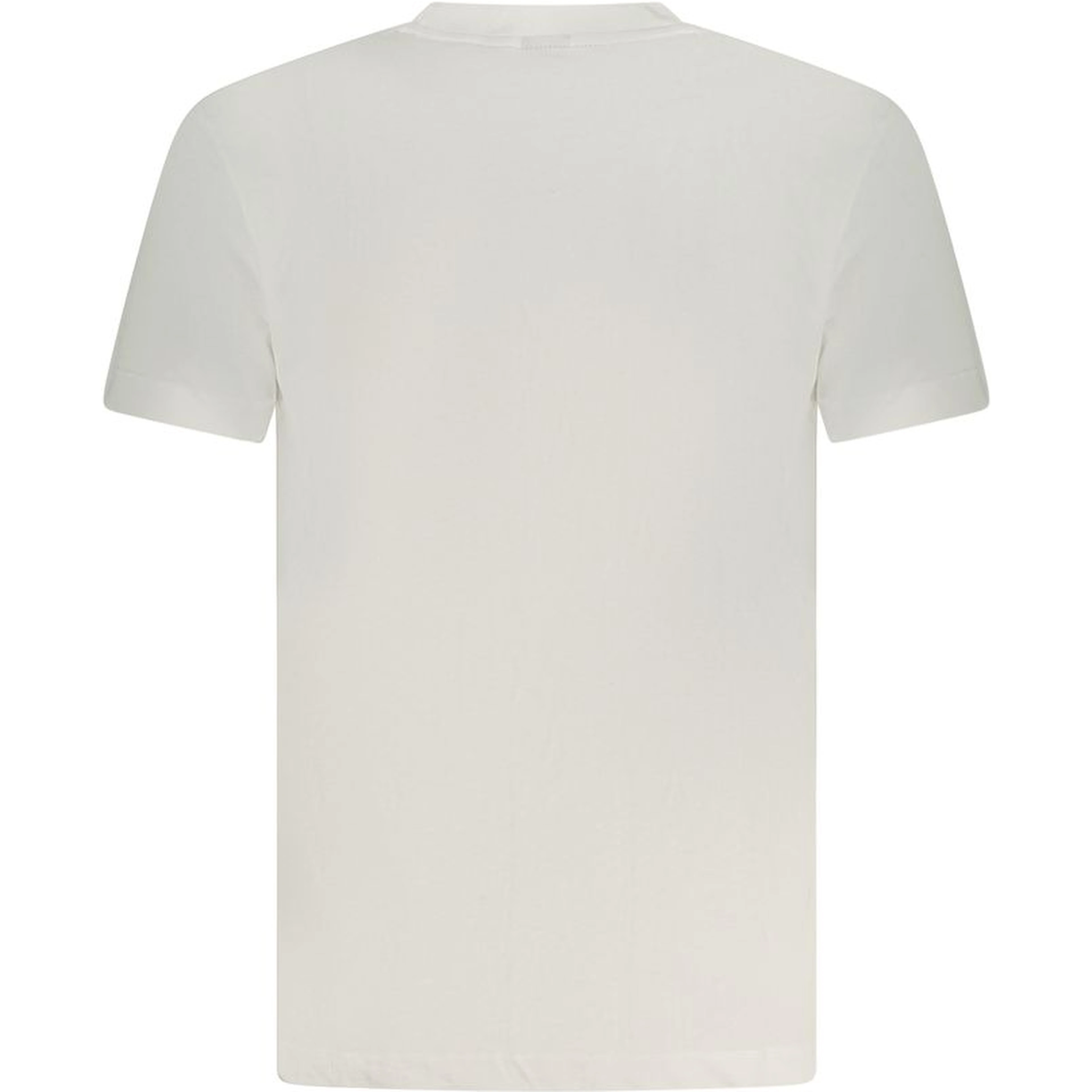 White Cotton Men T-Shirt
