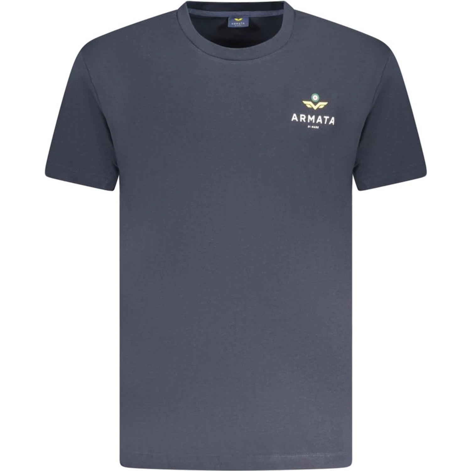 Blue Cotton Men T-Shirt