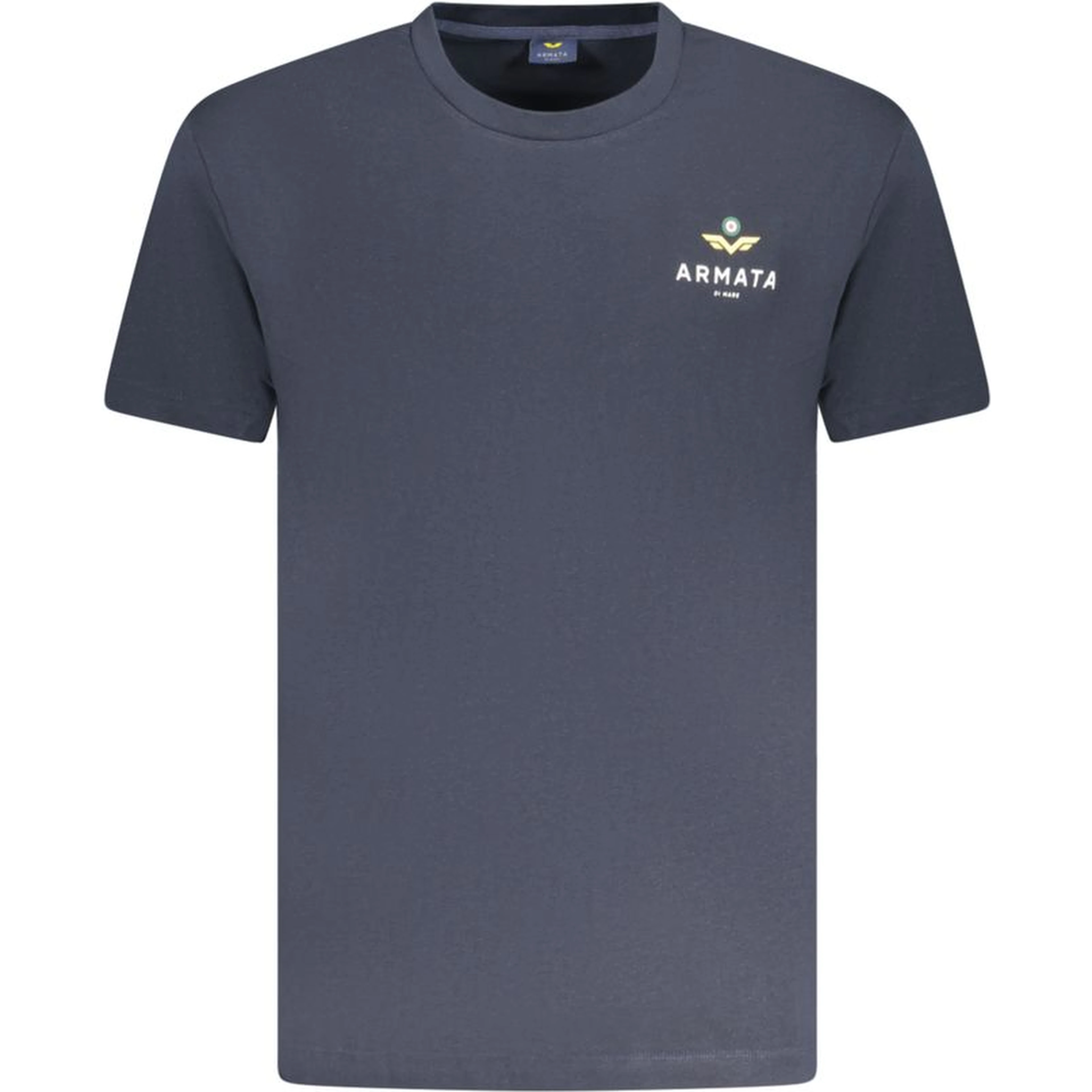 Blue Cotton Men T-Shirt