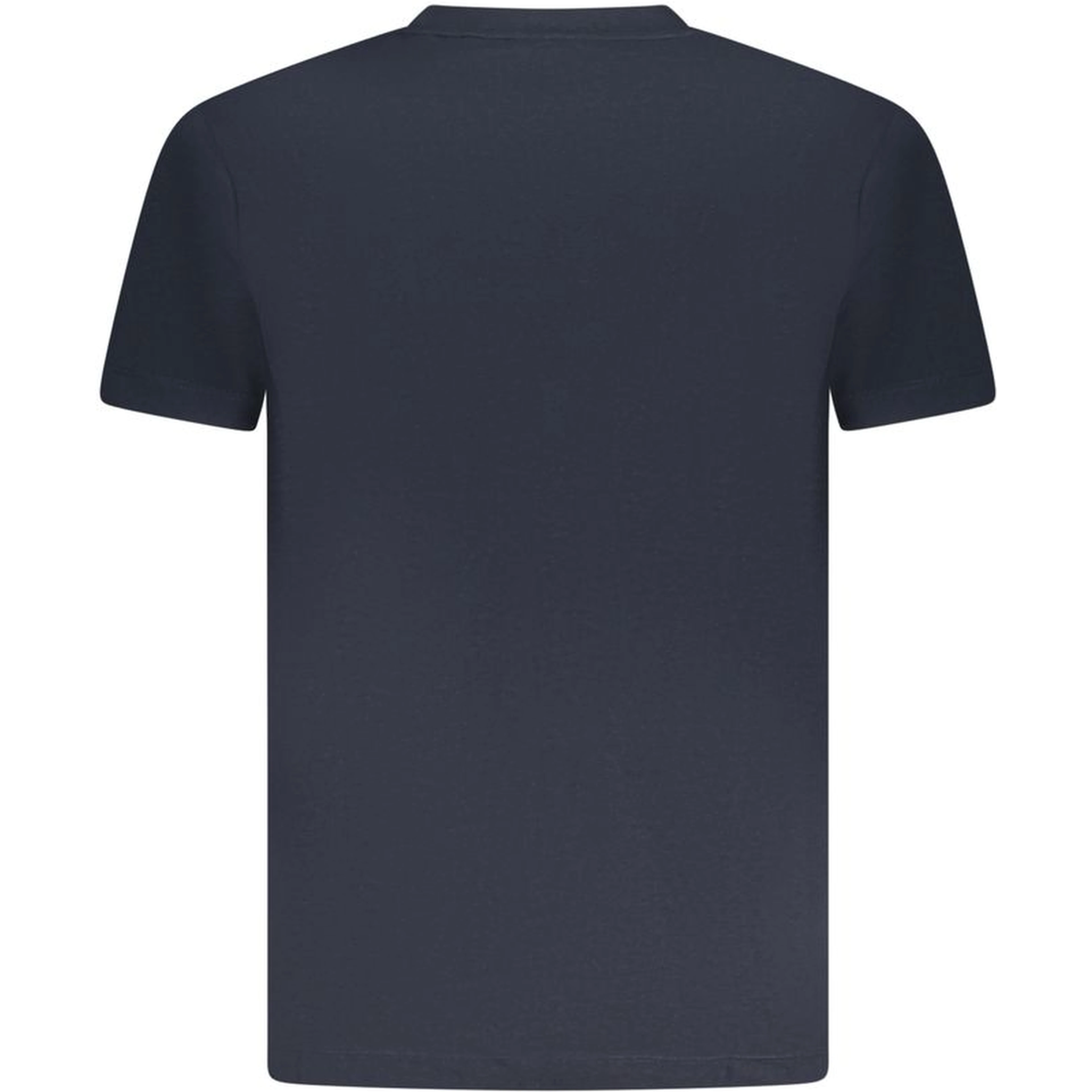 Blue Cotton Men T-Shirt