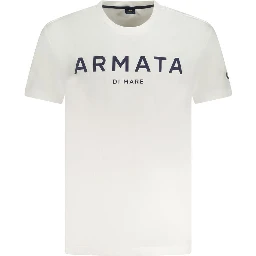 White Cotton Men T-Shirt