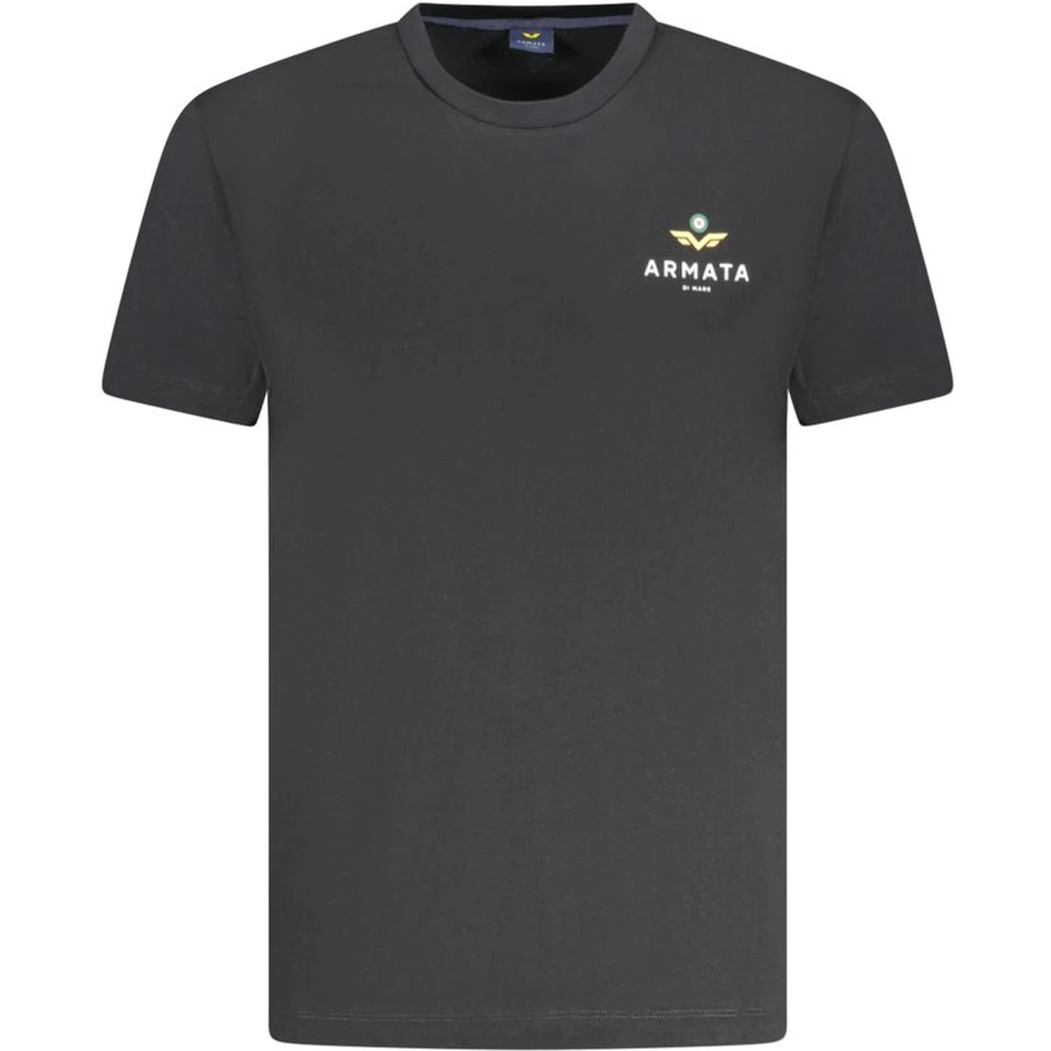 Black Cotton Men T-Shirt