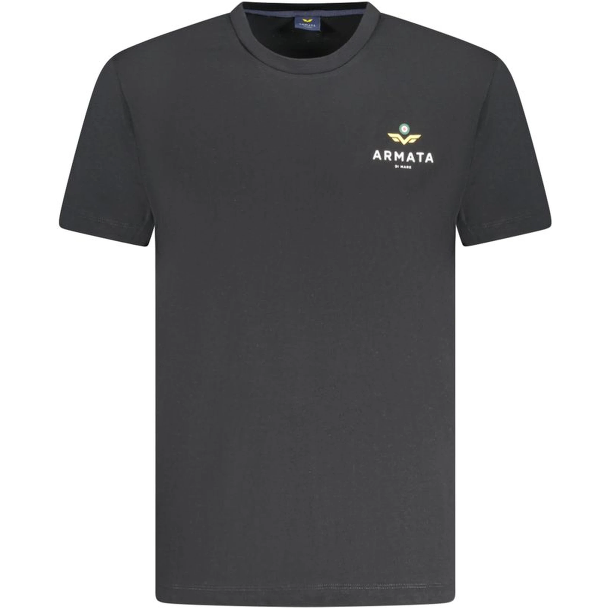 Black Cotton Men T-Shirt