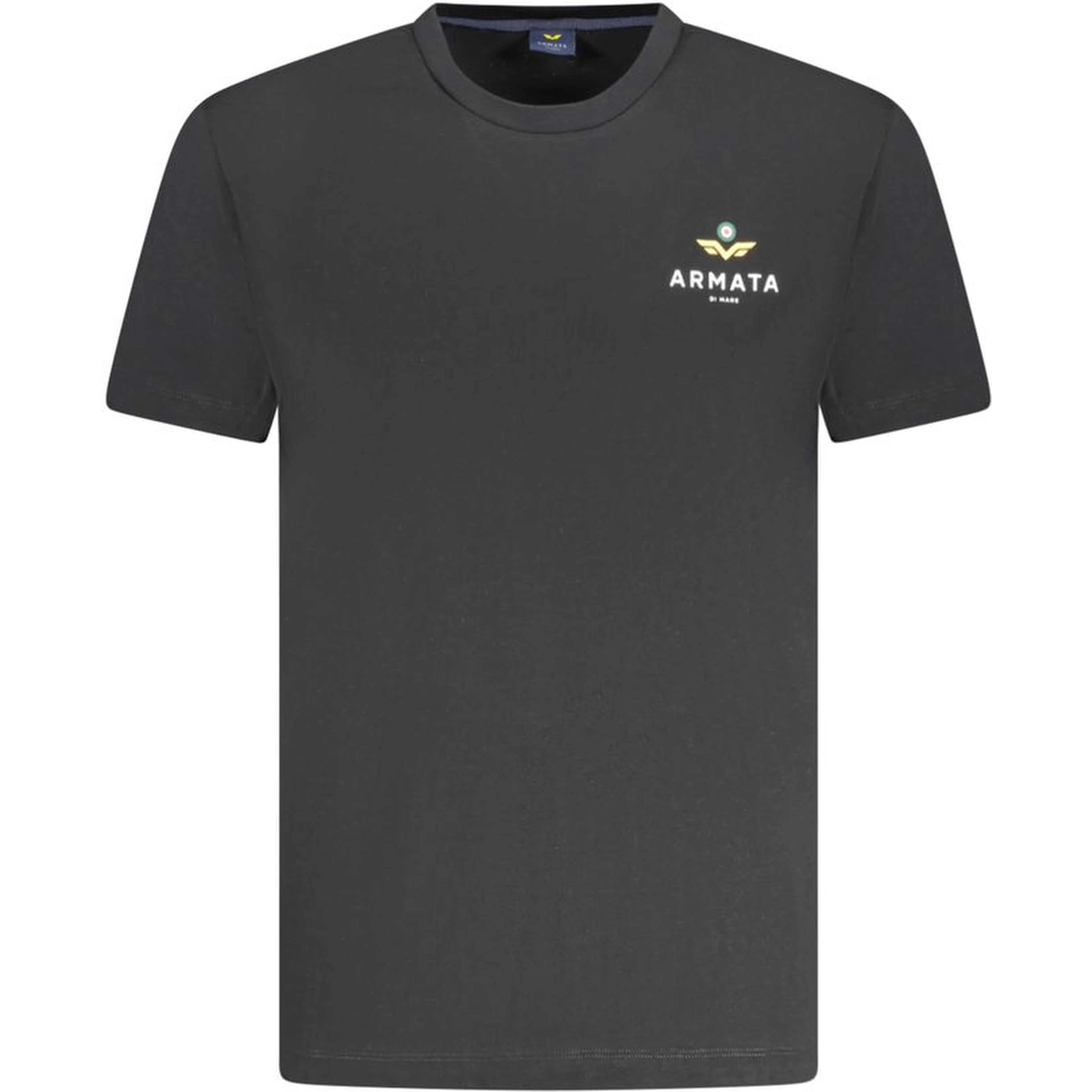 Black Cotton Men T-Shirt