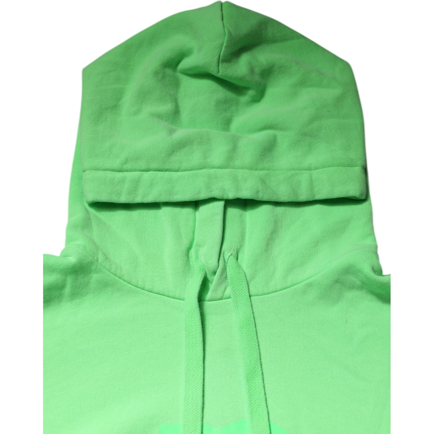 Green Cotton DG Logo Print Hooded Sweater