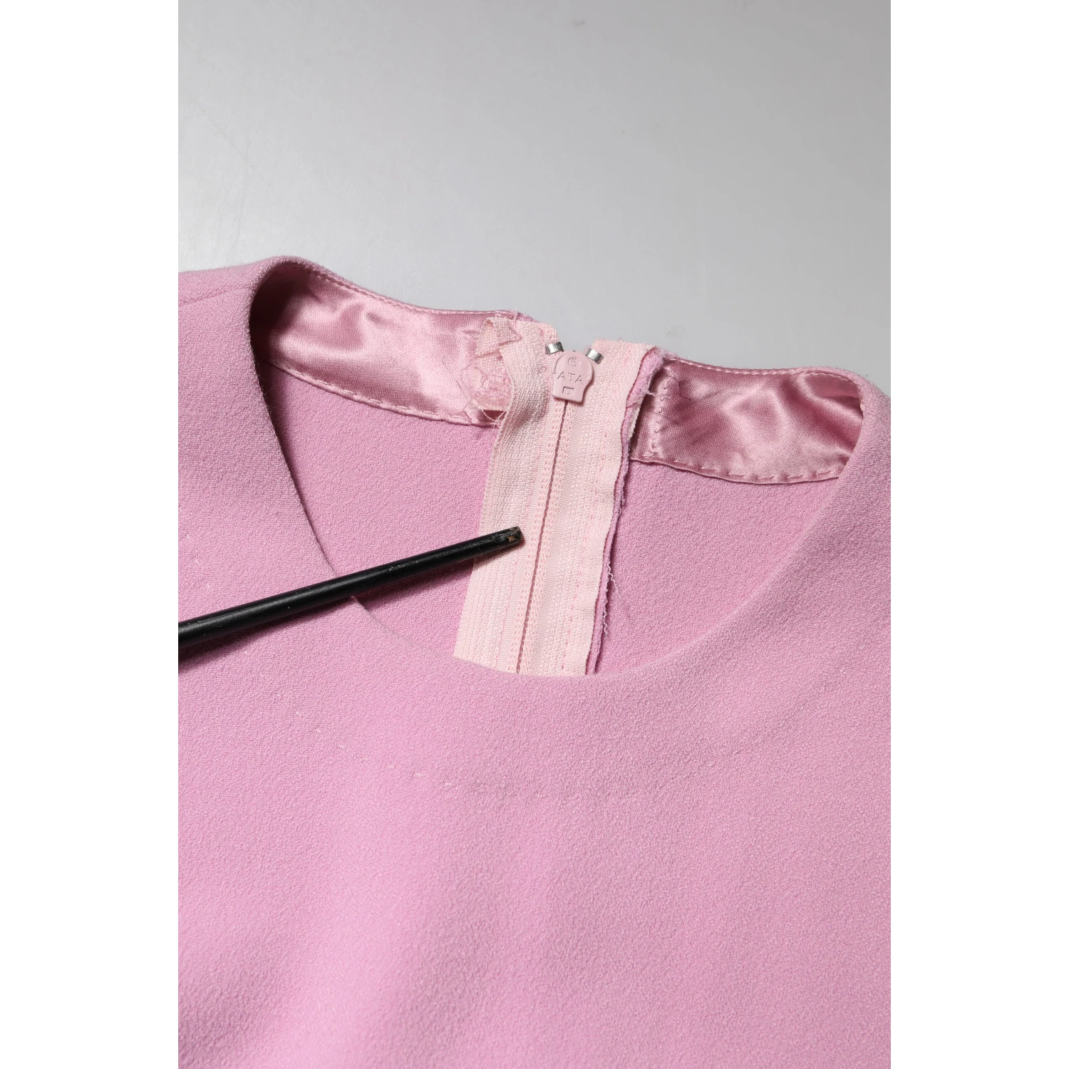 Pink Polyester Long Sleeves Sheath Mini Dress