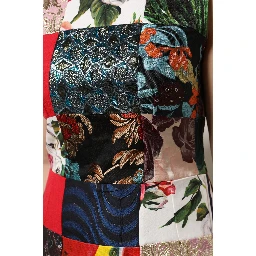 Multicolor Patchwork Sleeveless Sheath Dress