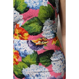 Multicolor Floral Sleeveless Sheath Dress