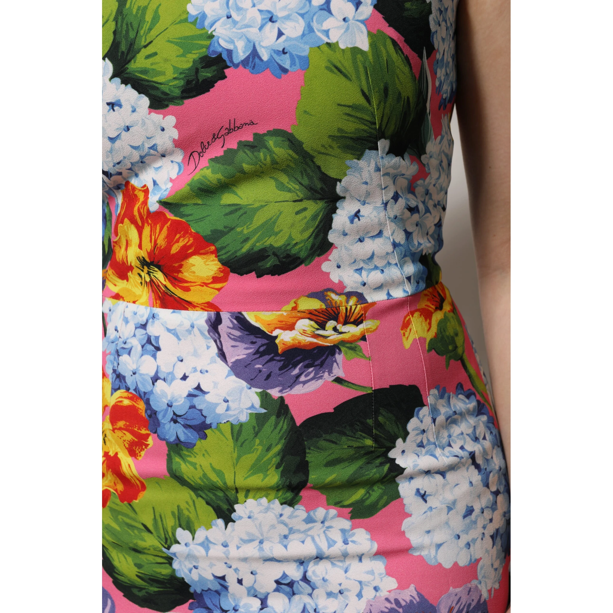 Multicolor Floral Sleeveless Sheath Dress
