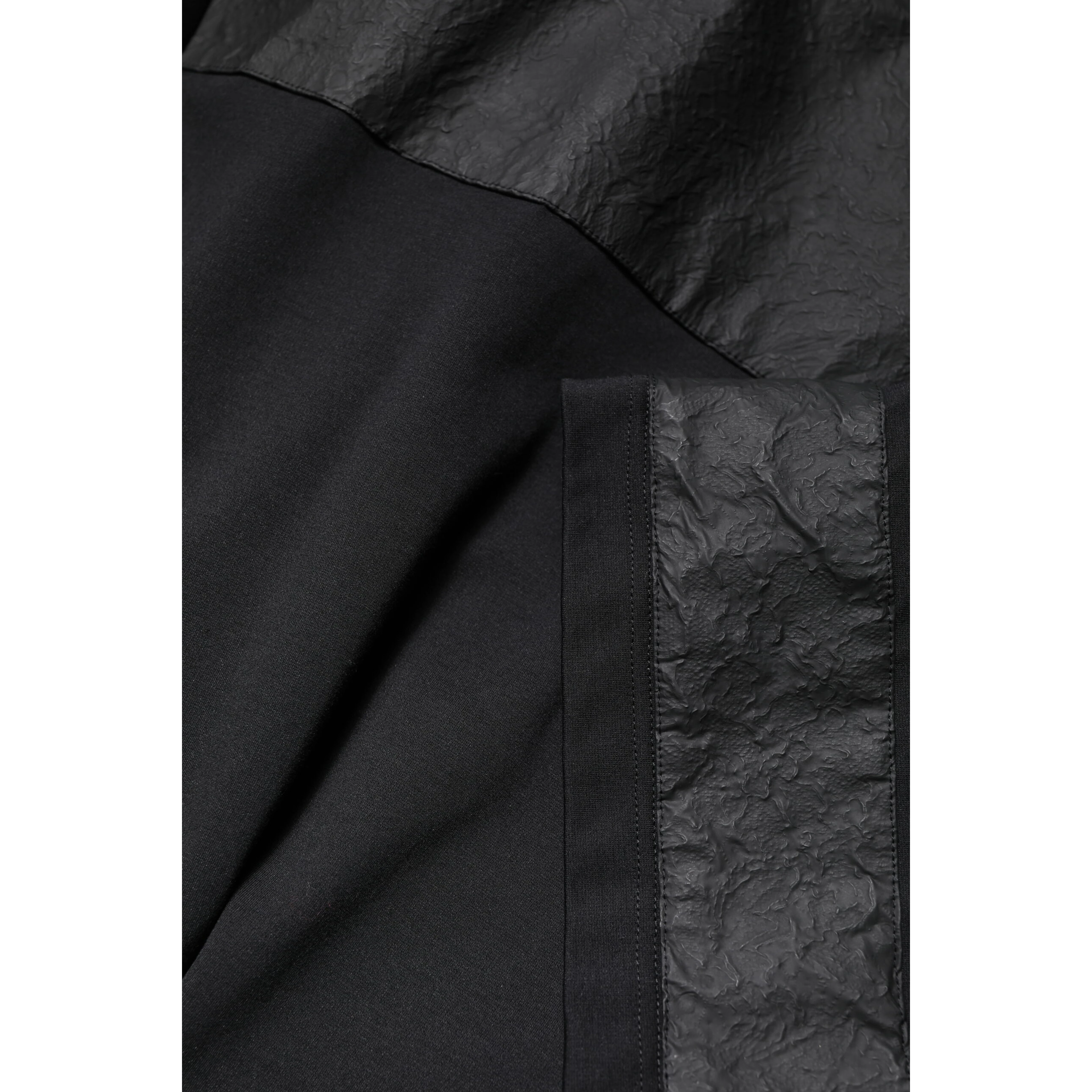 Black Cotton Short Sleeves V-neck T-shirt