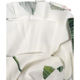 White Floral One Shoulder Sheath Midi Dress