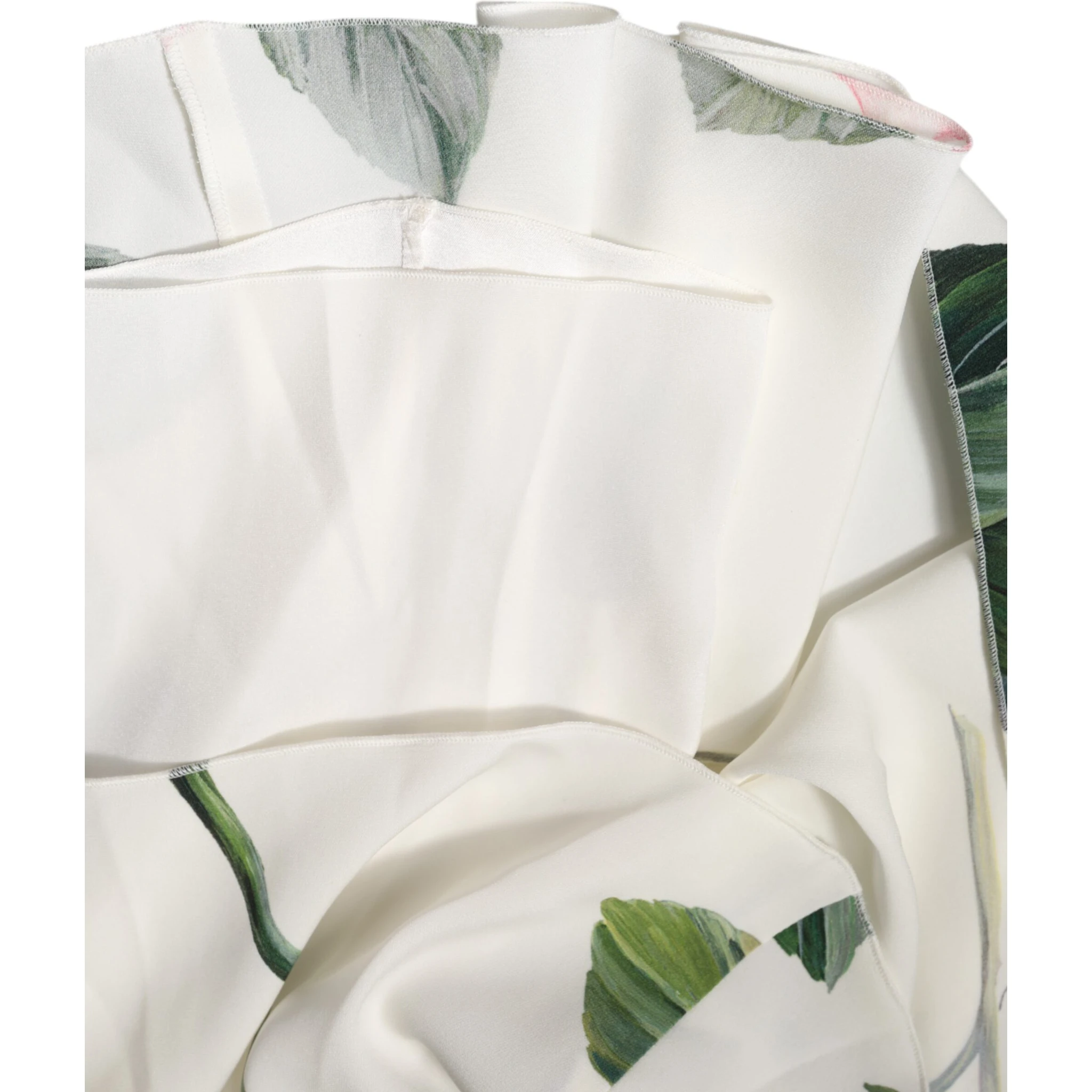 White Floral One Shoulder Sheath Midi Dress