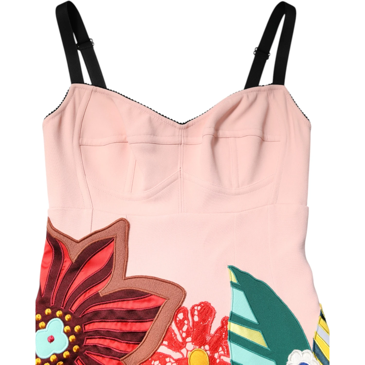 Pink Floral Print Spaghetti Strap Mini Dress