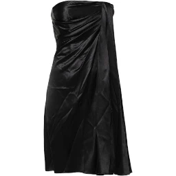Black Strapless Sheath A-line Mini Dress