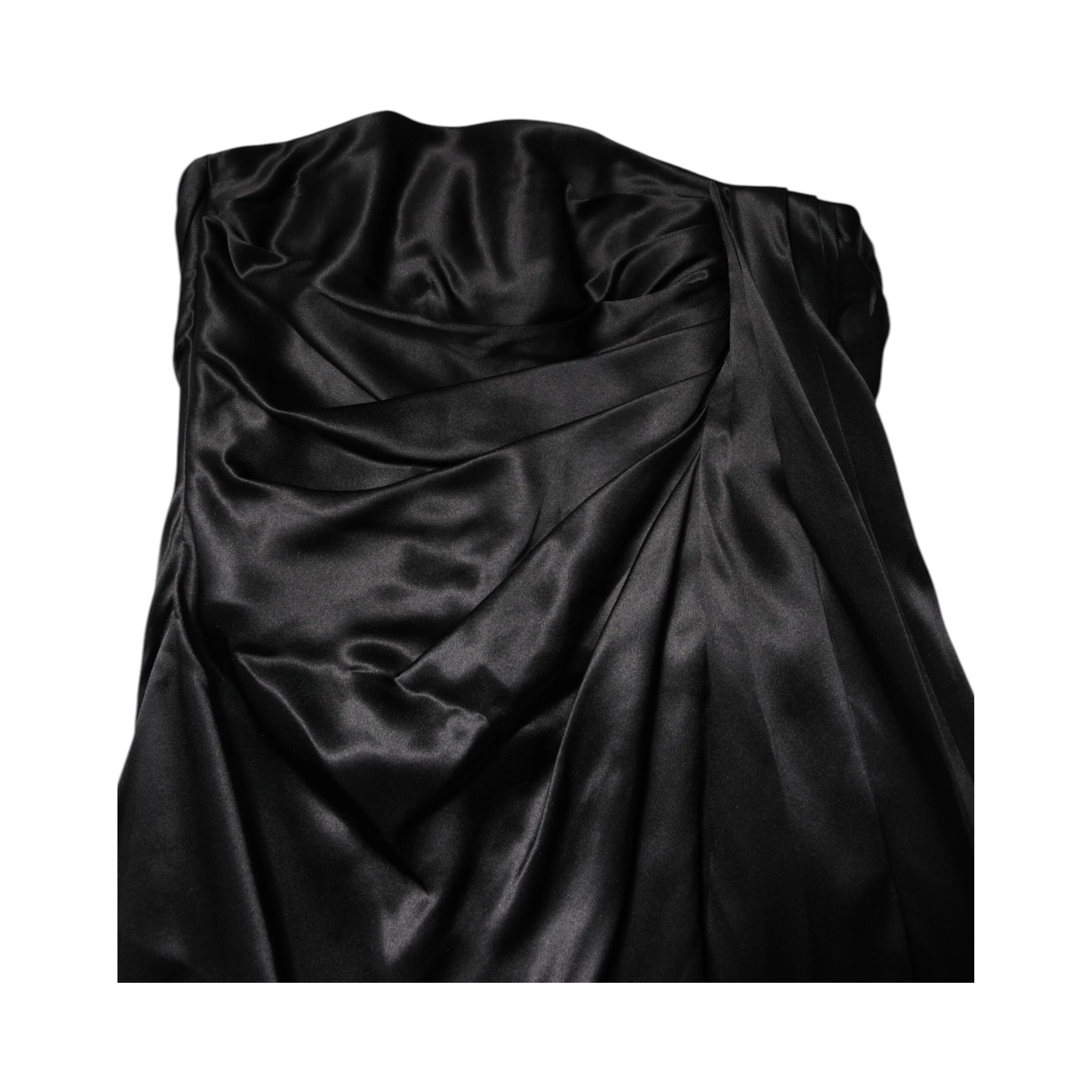 Black Strapless Sheath A-line Mini Dress