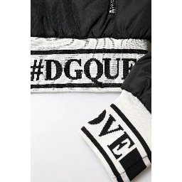 Black Nylon #DGFamily Full Zip Bomber Jacket