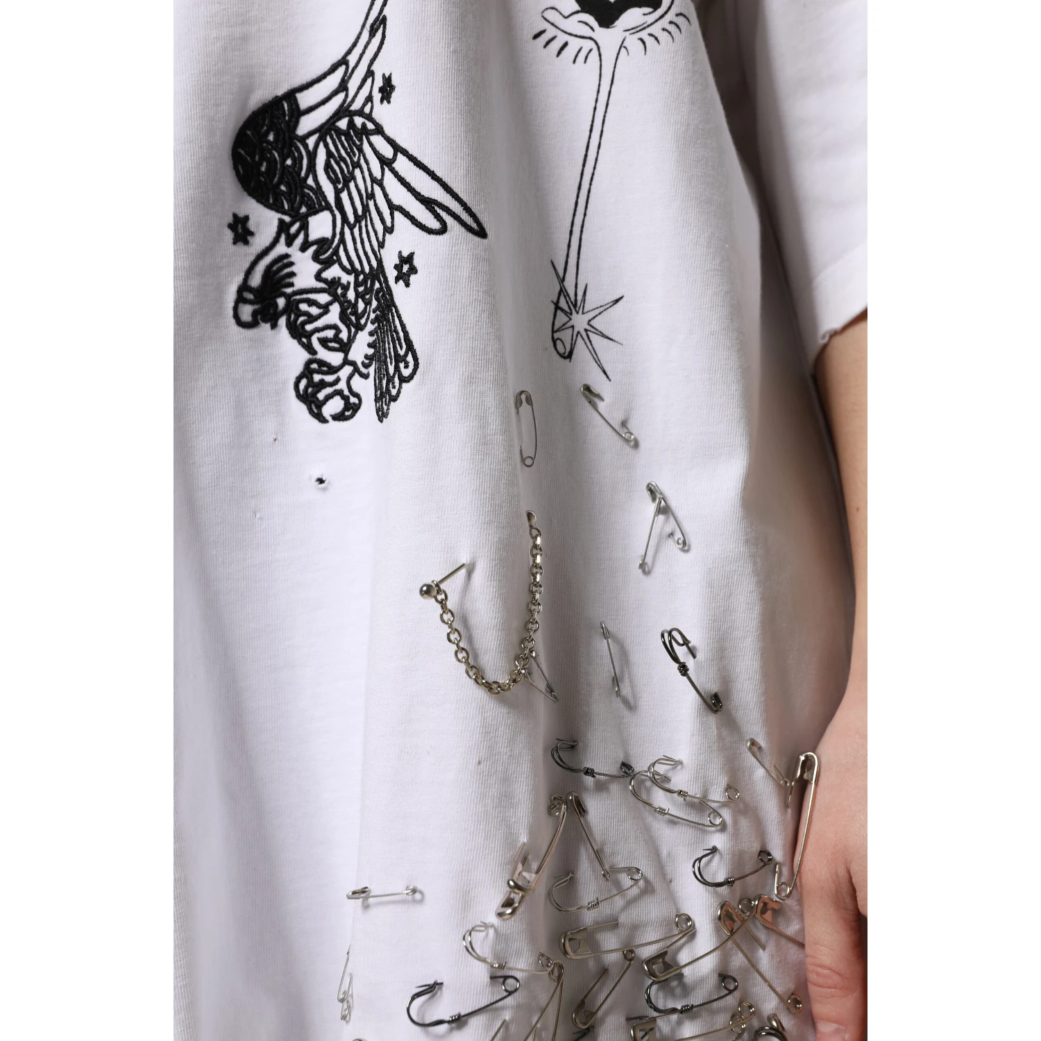 White Cotton DG BLESSED Printed T-shirt