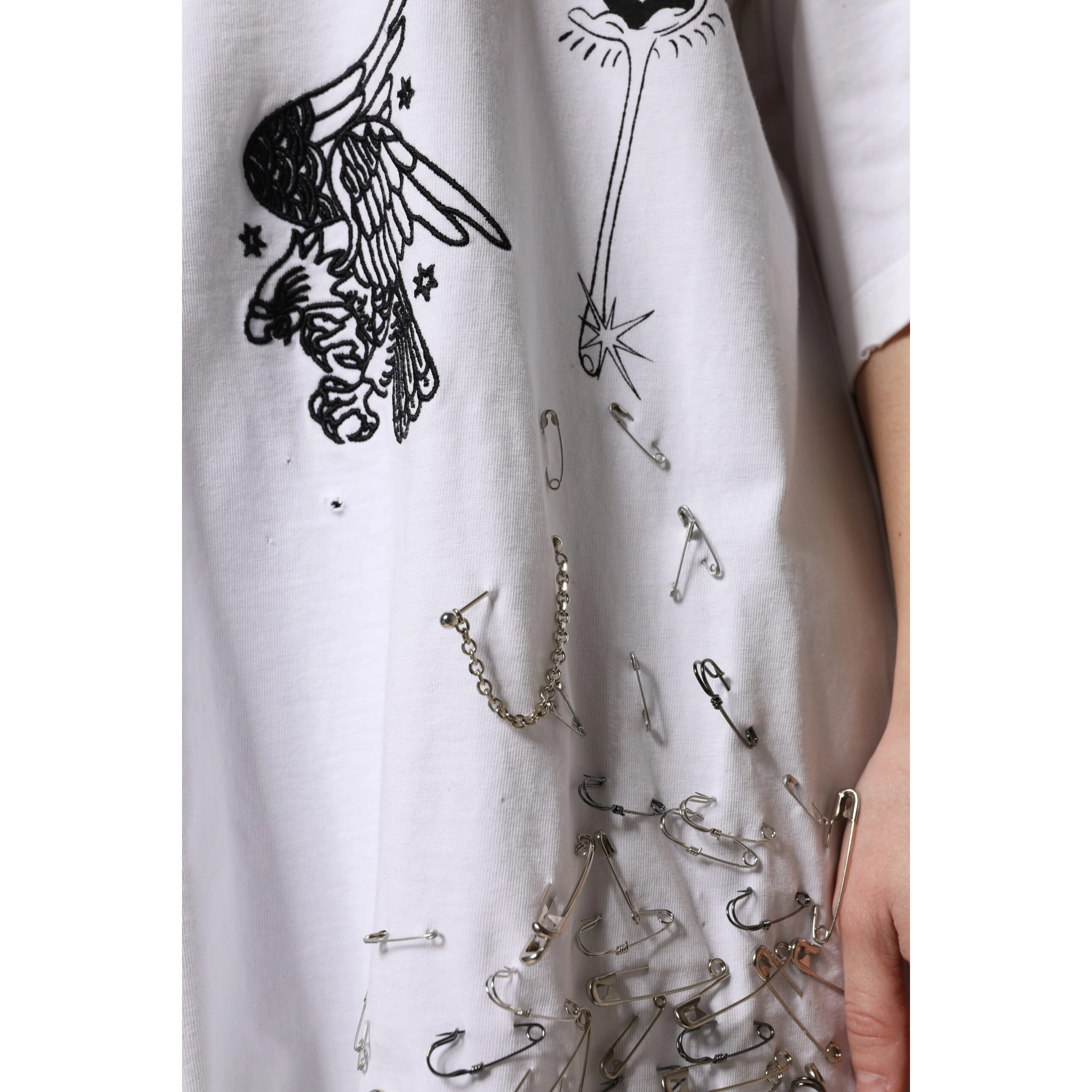 White Cotton DG BLESSED Printed T-shirt