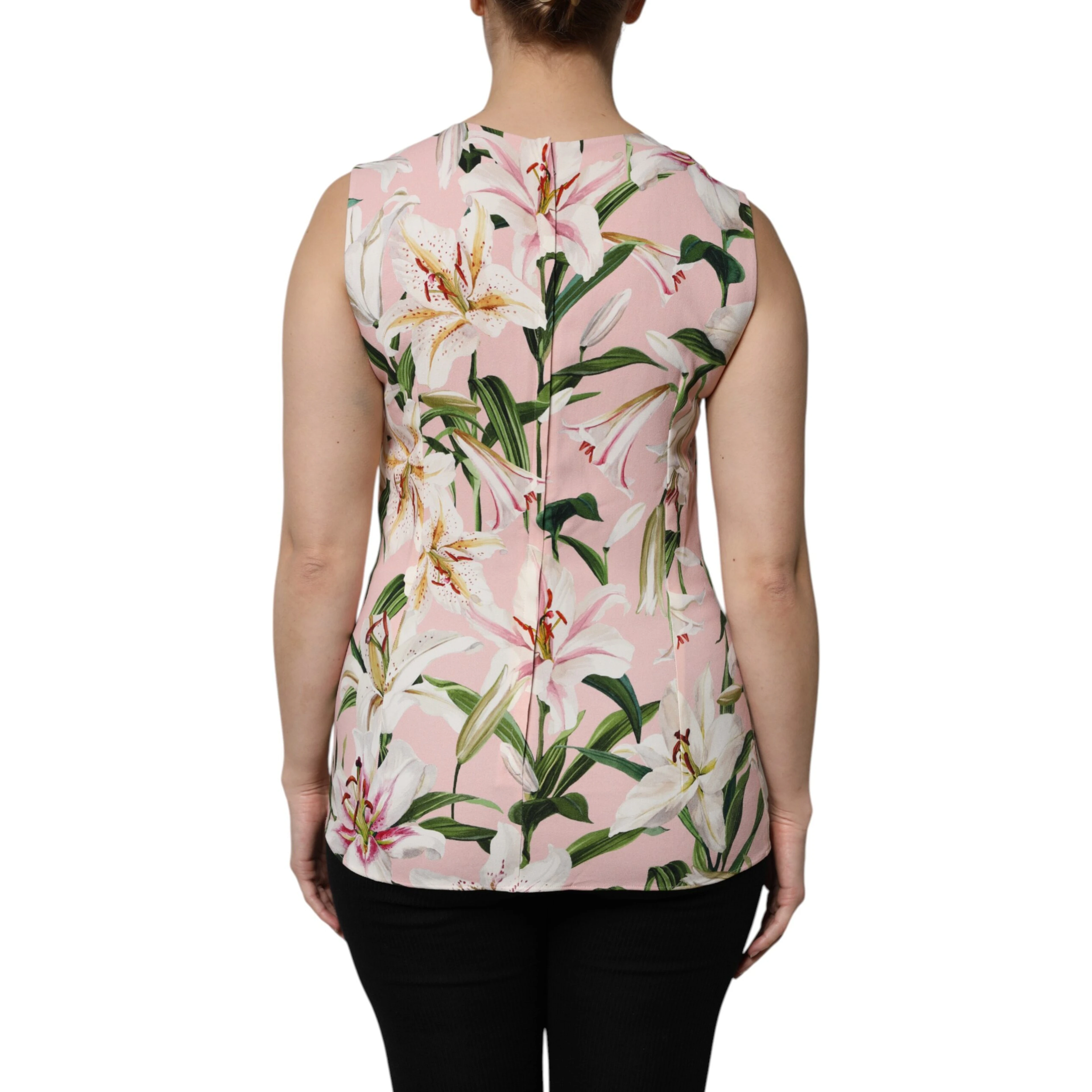 Multicolor Floral Print Round Neck Tank Top