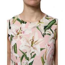 Multicolor Floral Print Round Neck Tank Top