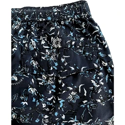 Blue Polyester Men Swim Short